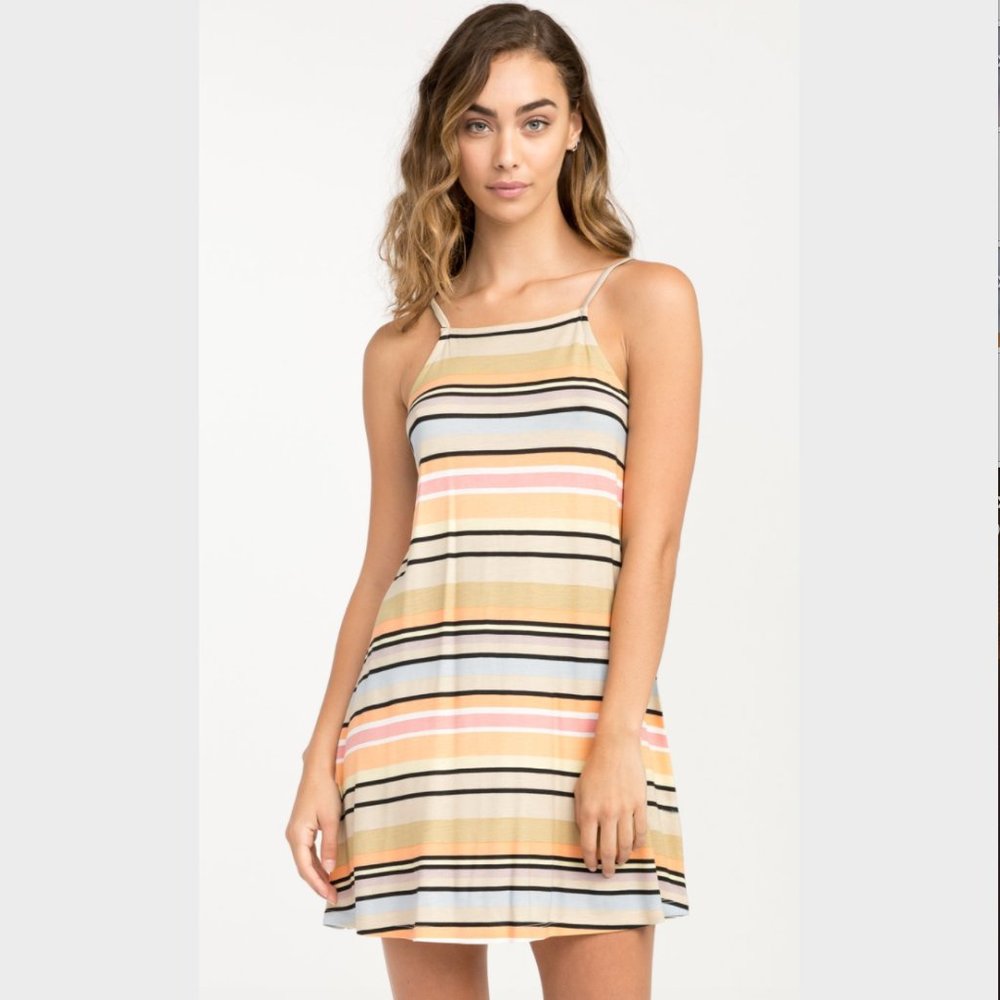 Hyacinth Halter Striped Dress